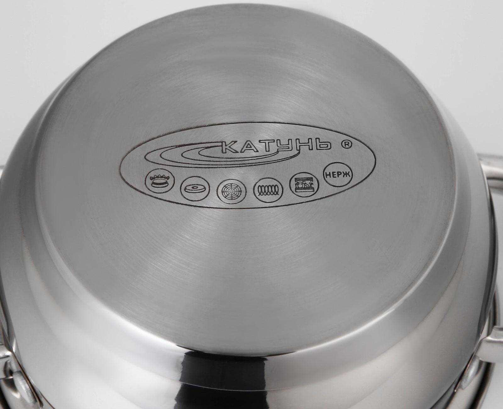 Набор кастрюль «Гретта», 3 предмета: 1,6/2,2/3,2 л, капсульное дно