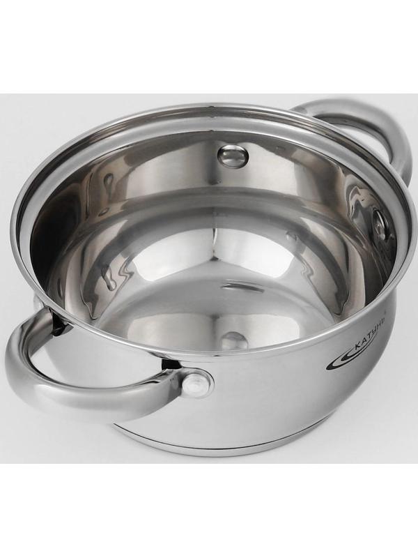 Набор кастрюль «Гретта», 3 предмета: 1,6/2,2/3,2 л, капсульное дно