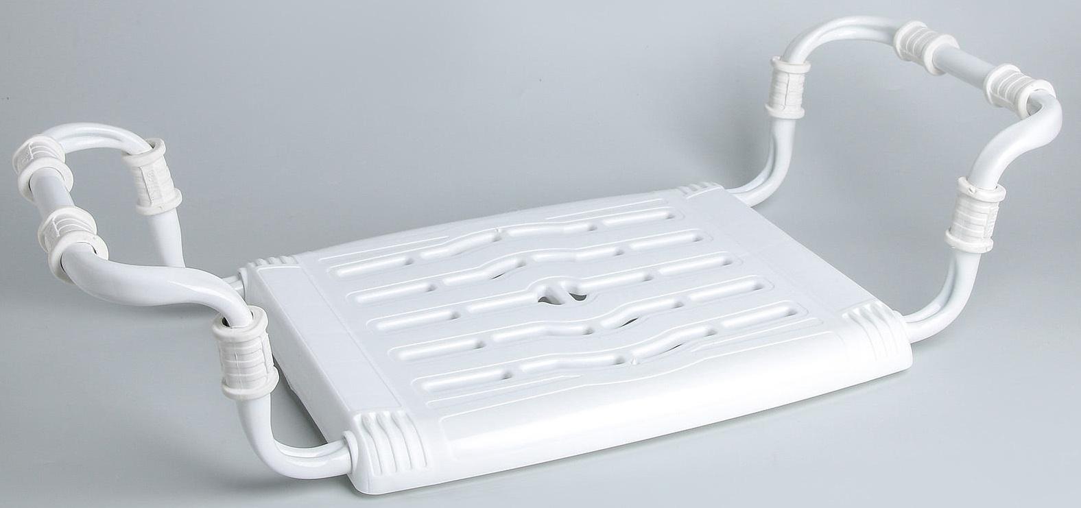Сиденье для ванны раздвижное, цвет белый