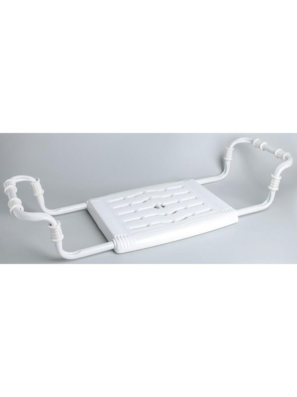 Сиденье для ванны раздвижное, цвет белый