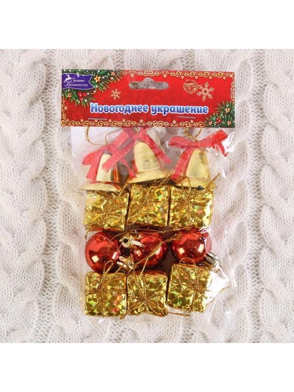 Набор украшений пластик 12 шт 