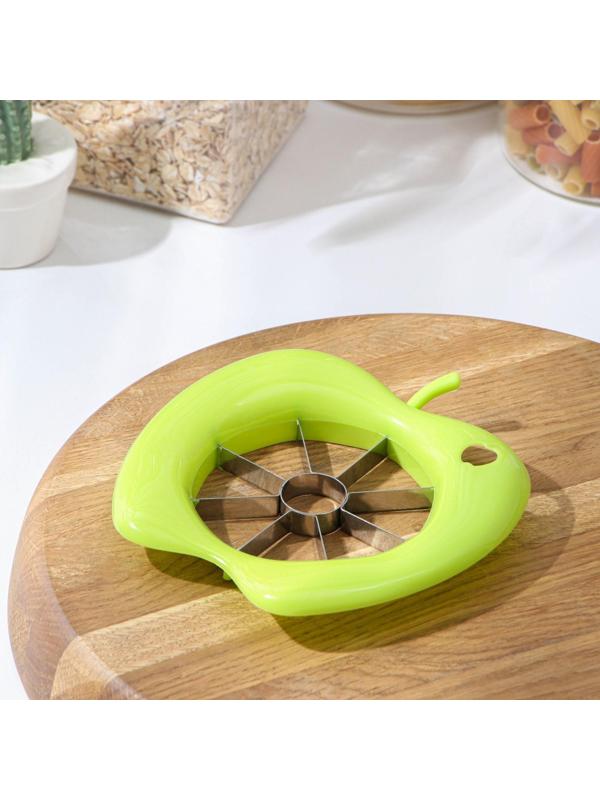 Нож для фруктовой нарезки Доляна «Яблочко», d=14 см, цвет МИКС