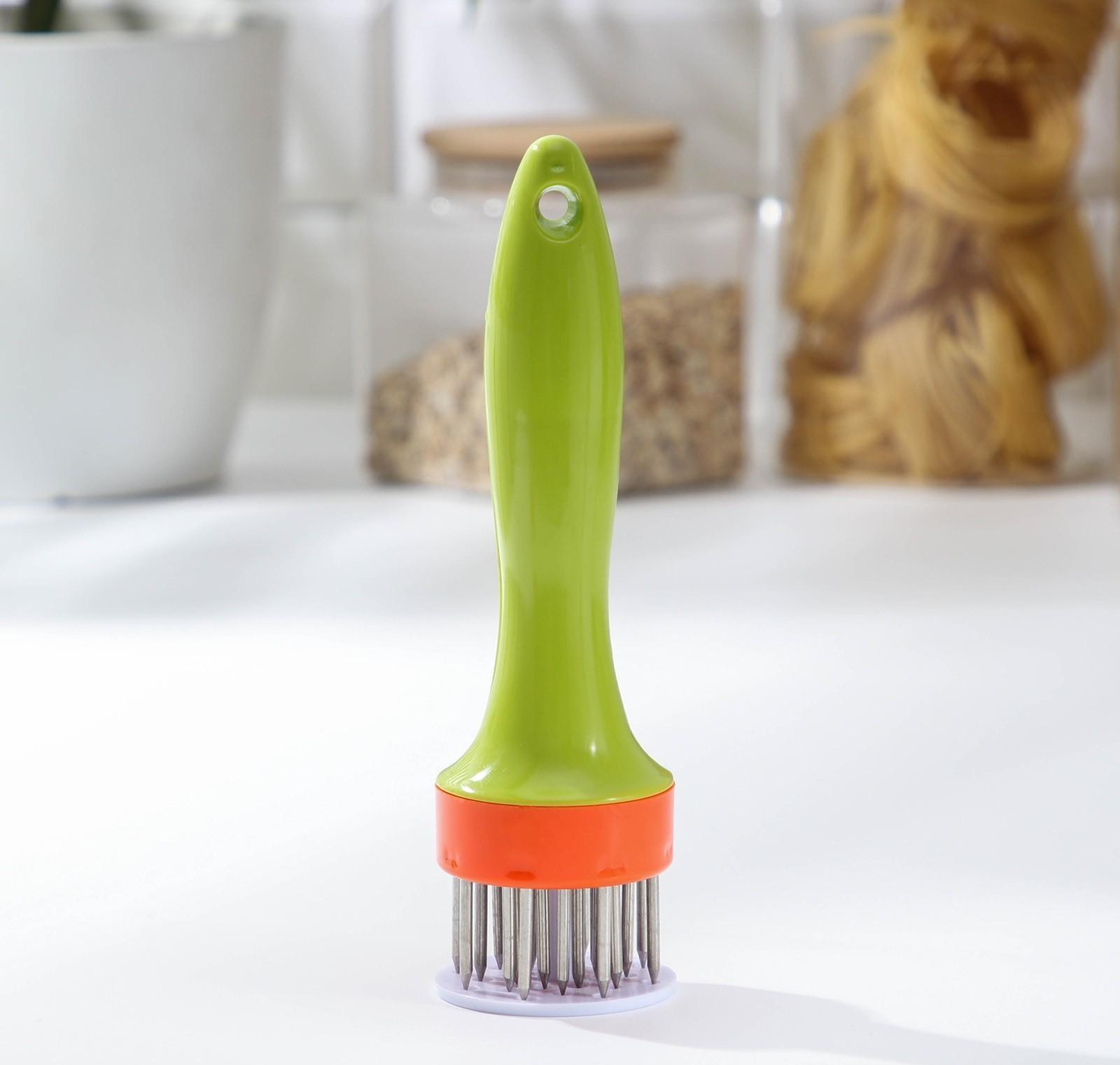 Тендерайзер для мяса Доляна, 19 см, цвет МИКС