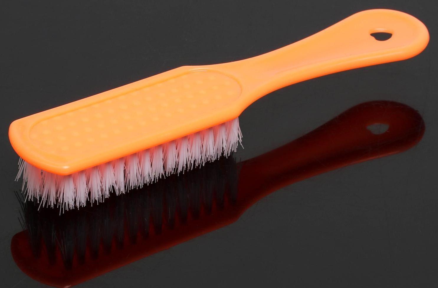 Щётка для овощей и фруктов с ручкой Доляна, 17×4×3 см, цвет МИКС