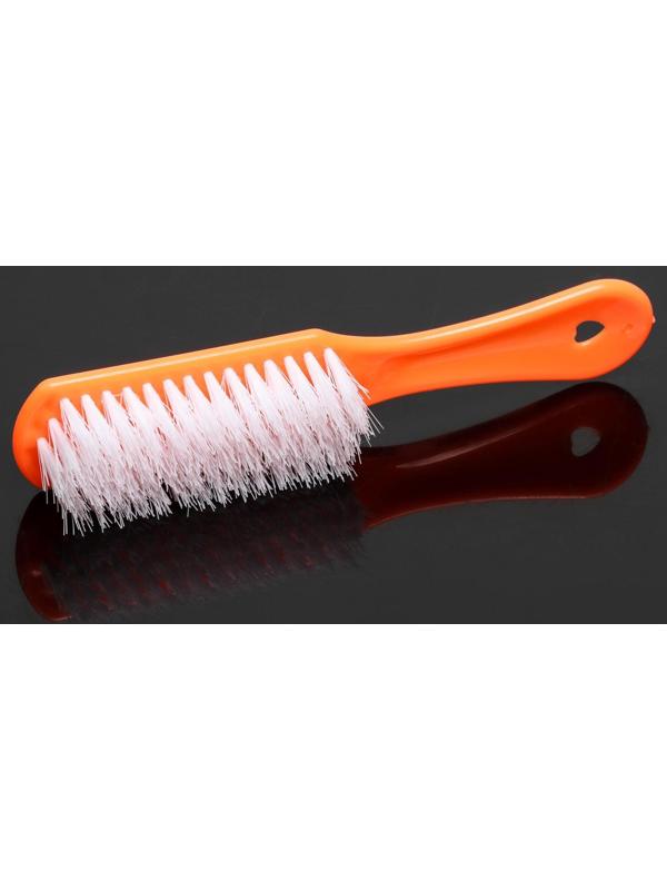 Щётка для овощей и фруктов с ручкой Доляна, 17×4×3 см, цвет МИКС