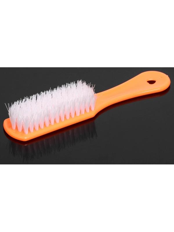 Щётка для овощей и фруктов с ручкой Доляна, 17×4×3 см, цвет МИКС