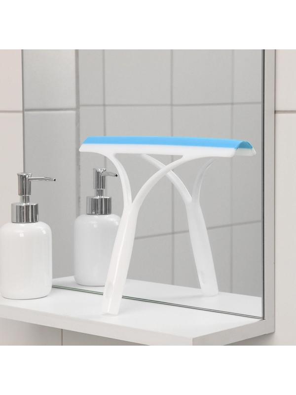 Водосгон силиконовый Доляна «Помощник», 25×21 см, цвет МИКС