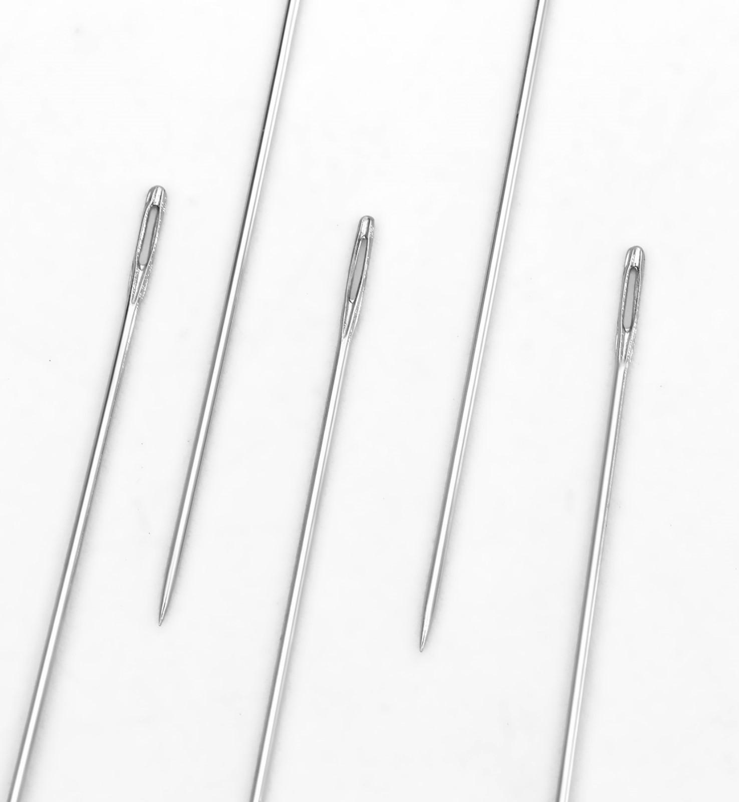 Иглы швейные для бисера, d = 0,55 мм, 5,5 см, 5 шт