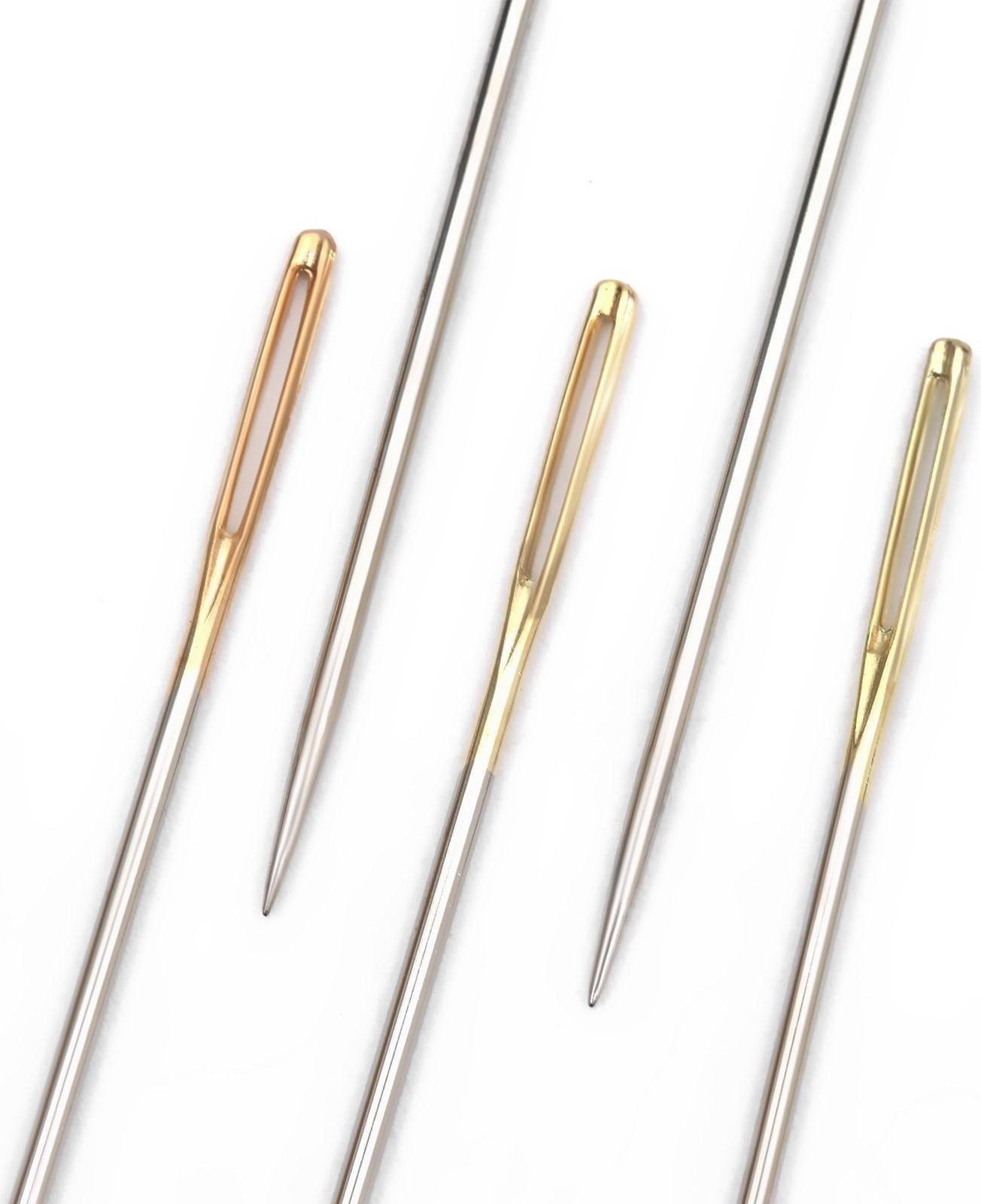 Иглы швейные для гобелена №18/22, d = 1,15 мм, 4,2 - 4,6 см, с золотым ушком, 6 шт