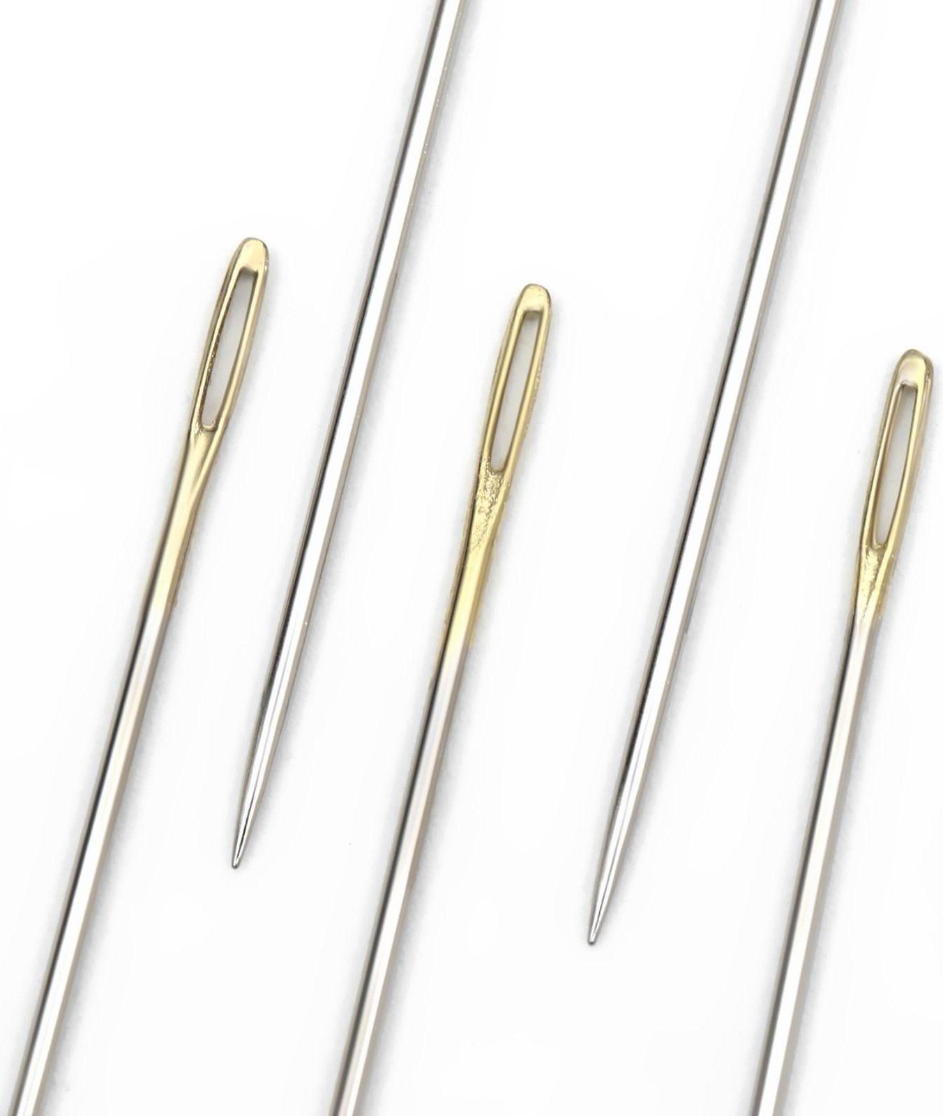 Иглы швейные №1/5, d = 0,93 мм, 5 см, с золотым ушком, 10 шт