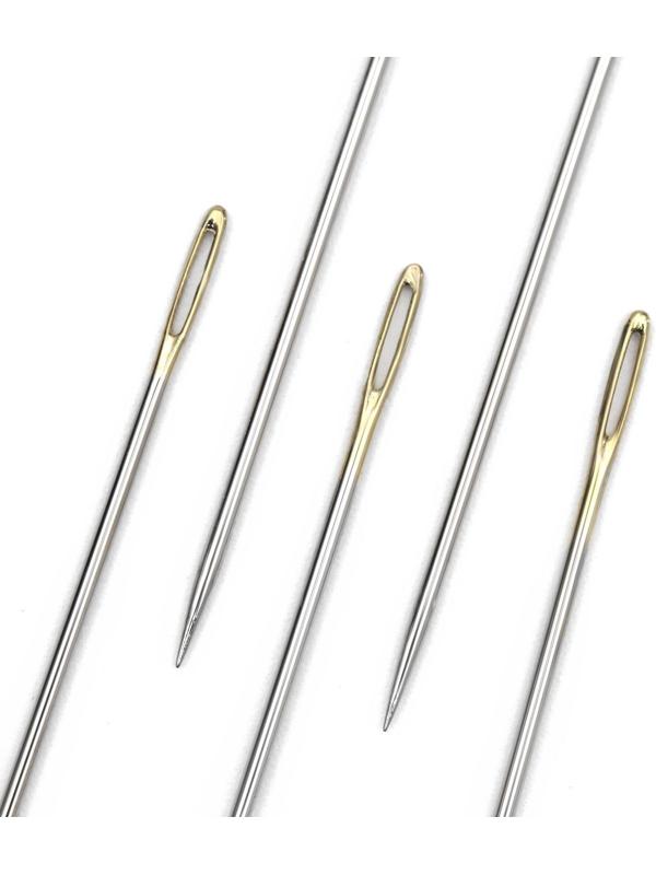 Иглы швейные, d = 0,91 мм, 5,7 см, с золотым ушком, 10 шт
