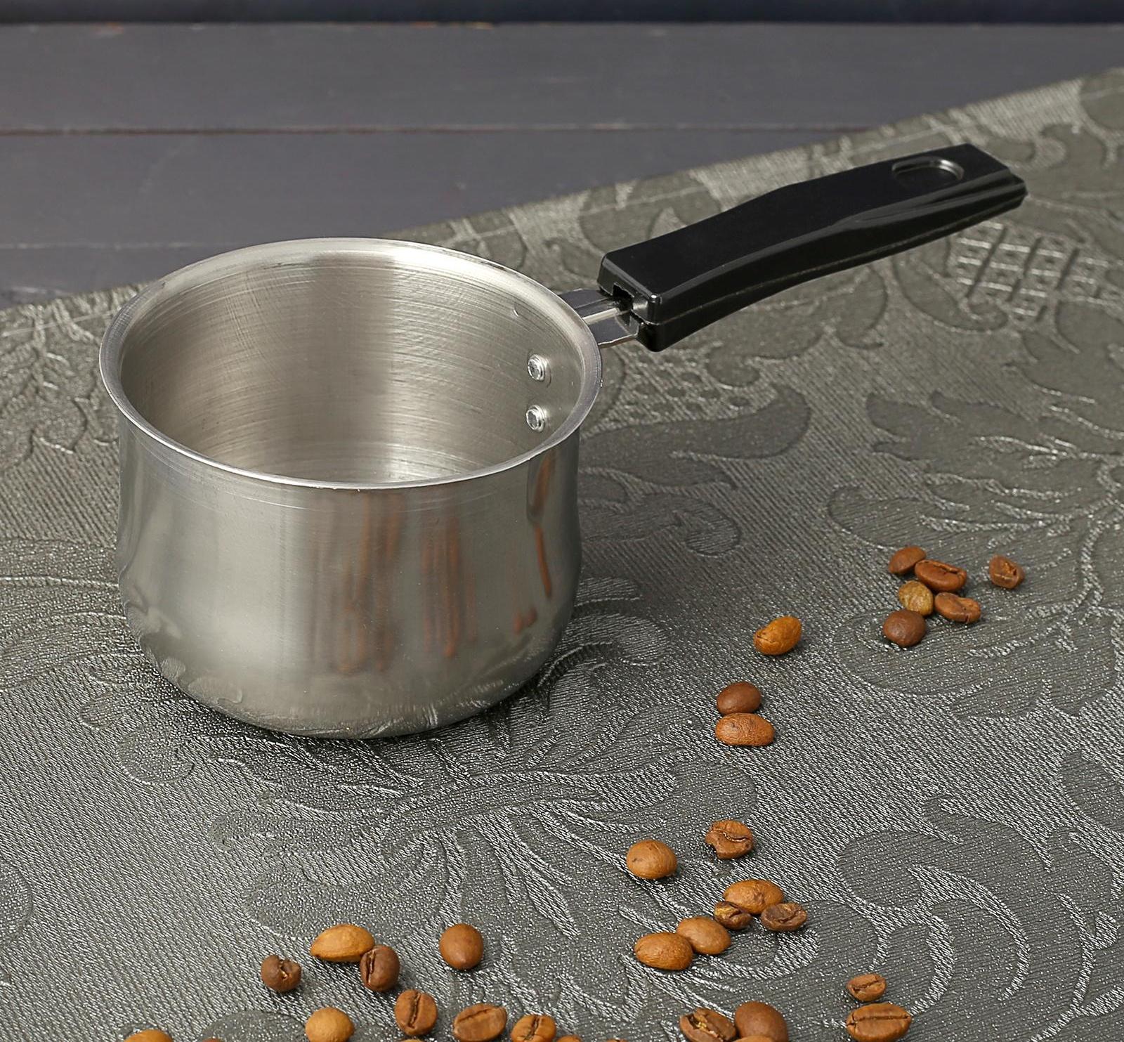 Набор турок для кофе из нержавеющей стали с ручками «Аромат», 4 предмета: 300 мл, 250 мл, 180 мл, 140 мл