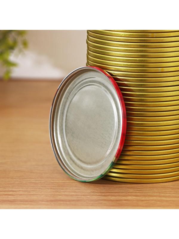 Крышка для консервирования «Ассорти», СКО-82 мм, упаковка 50 шт, цвет золотой
