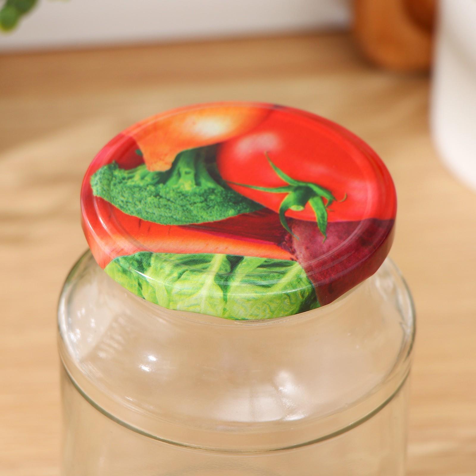 Крышка для консервирования «Элитная», ТО-82 мм, лакированная, упаковка 20 шт, цвет микс