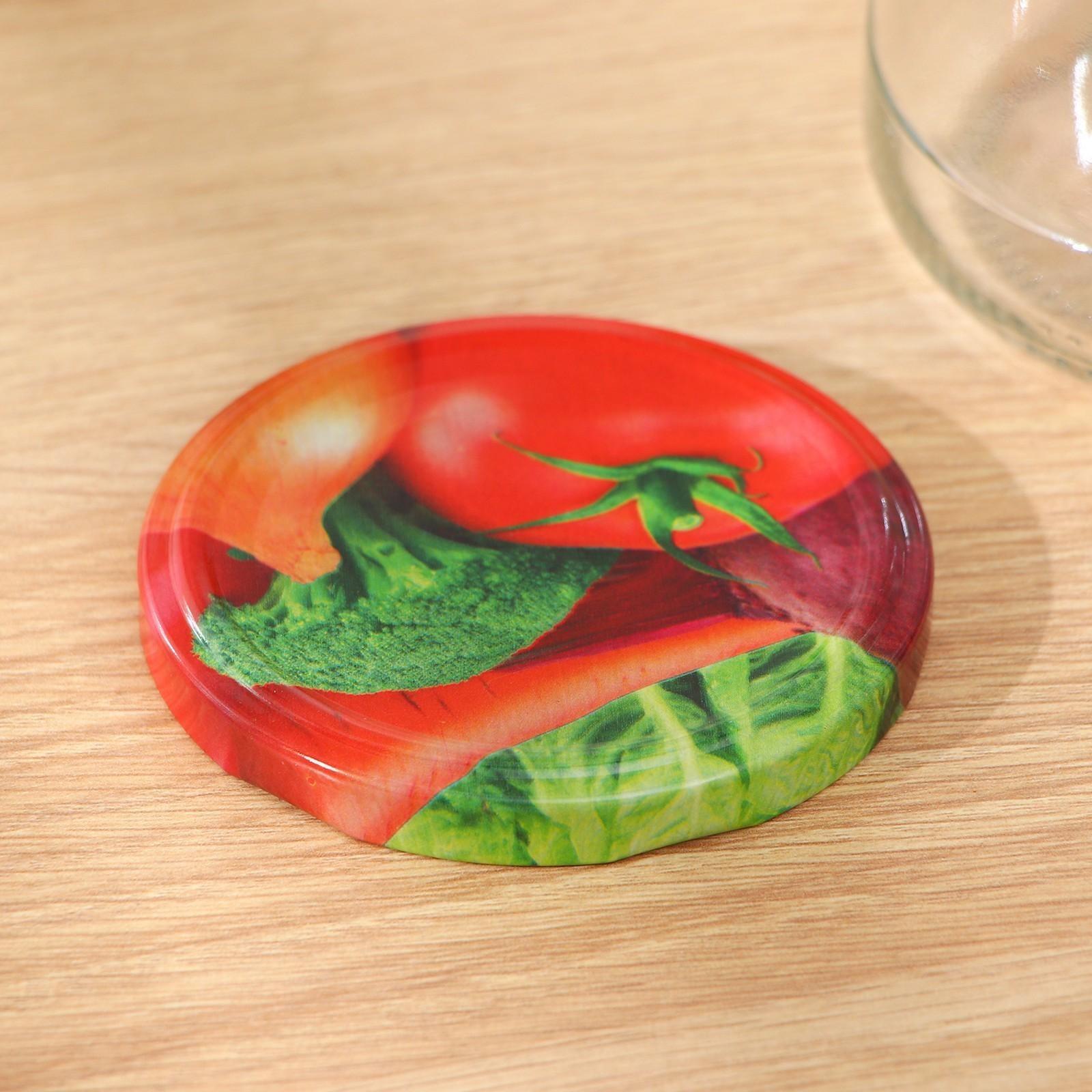 Крышка для консервирования «Элитная», ТО-82 мм, лакированная, упаковка 20 шт, цвет микс