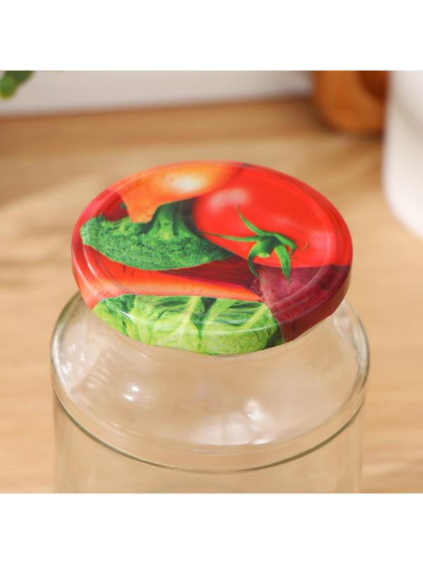 Крышка для консервирования «Элитная», ТО-82 мм, лакированная, упаковка 20 шт, цвет микс