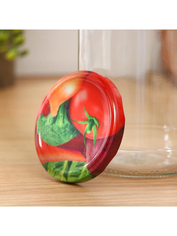 Крышка для консервирования «Элитная», ТО-82 мм, лакированная, упаковка 20 шт, цвет микс