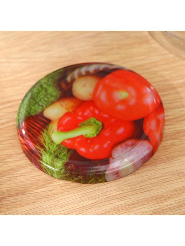 Крышка для консервирования «Ассорти», ТО-82 мм, винтовая, лакированная, упаковка 20 шт, цвет золотой