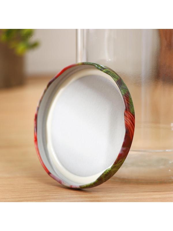 Крышка для консервирования «Ассорти», ТО-82 мм, винтовая, лакированная, упаковка 20 шт, цвет золотой