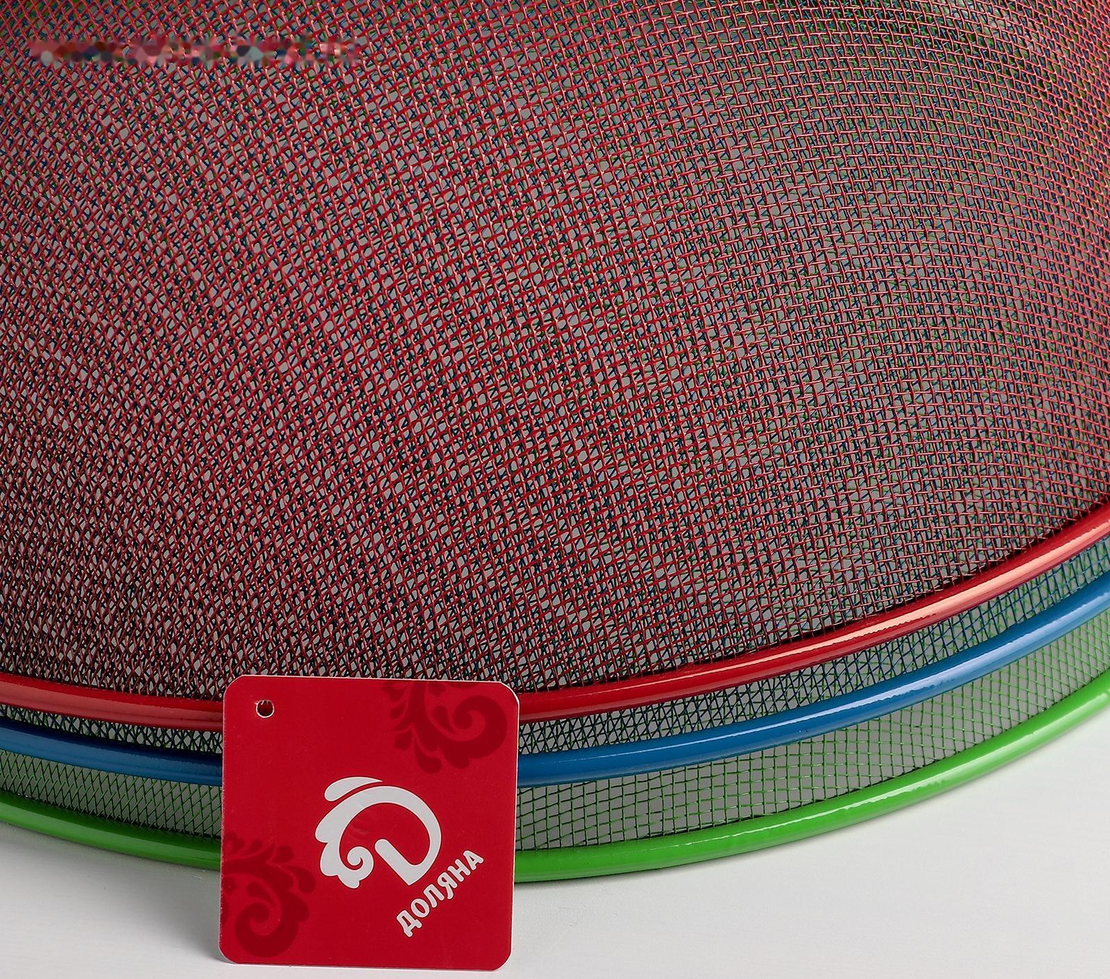 Крышка для продуктов Доляна, d=35 см, цвет МИКС