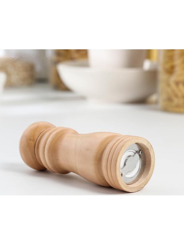 Мельница для специй «Дуновение леса», 15×4,5 см, керамический механизм, цвет светлое дерево