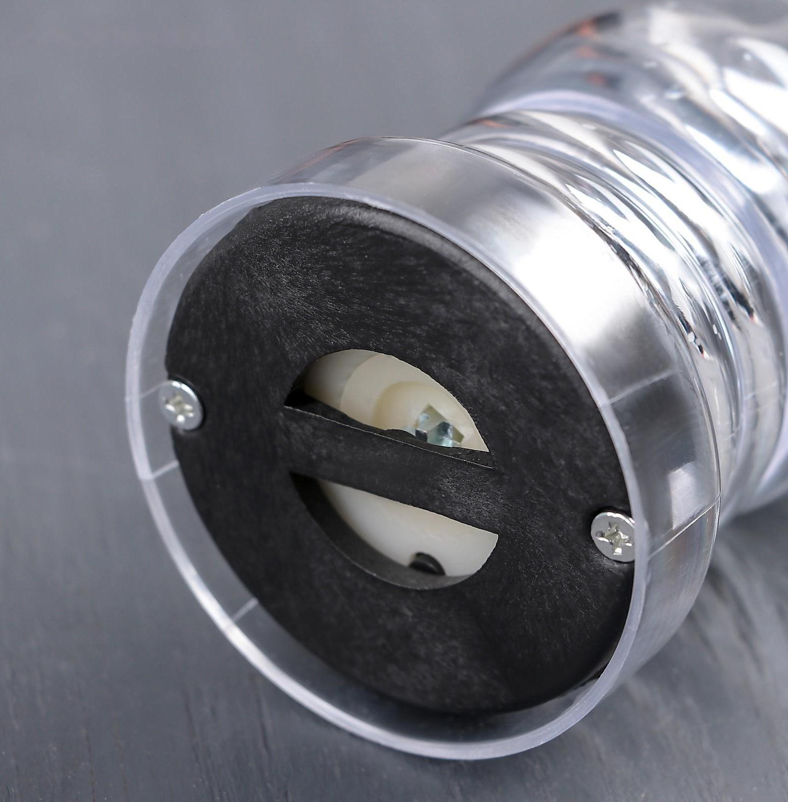 Мельница для специй «Фигура», пластиковый механизм, 17×6 см, цвет прозрачный