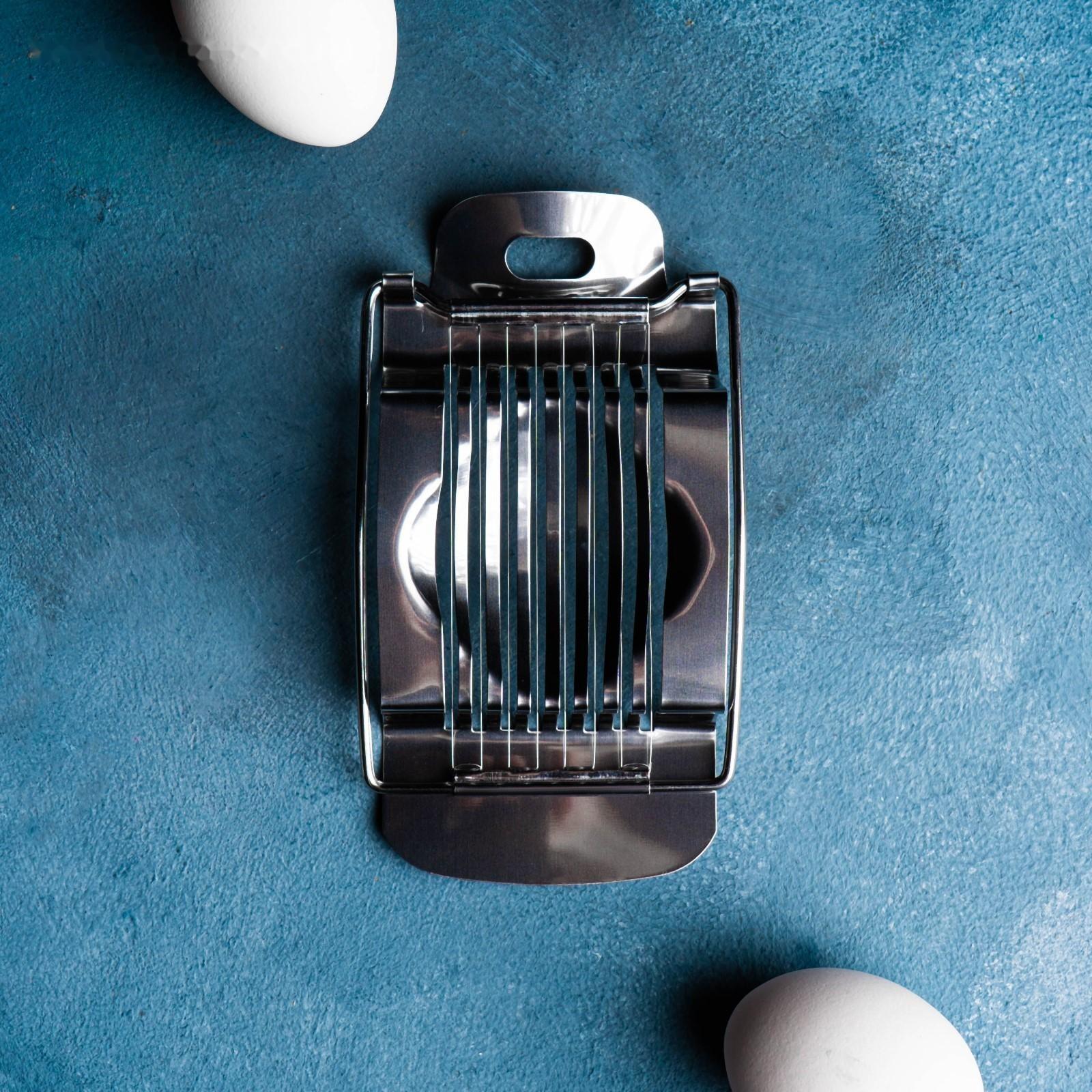 Яйцерезка Доляна «Престиж», 15×8 см, цвет хромированный