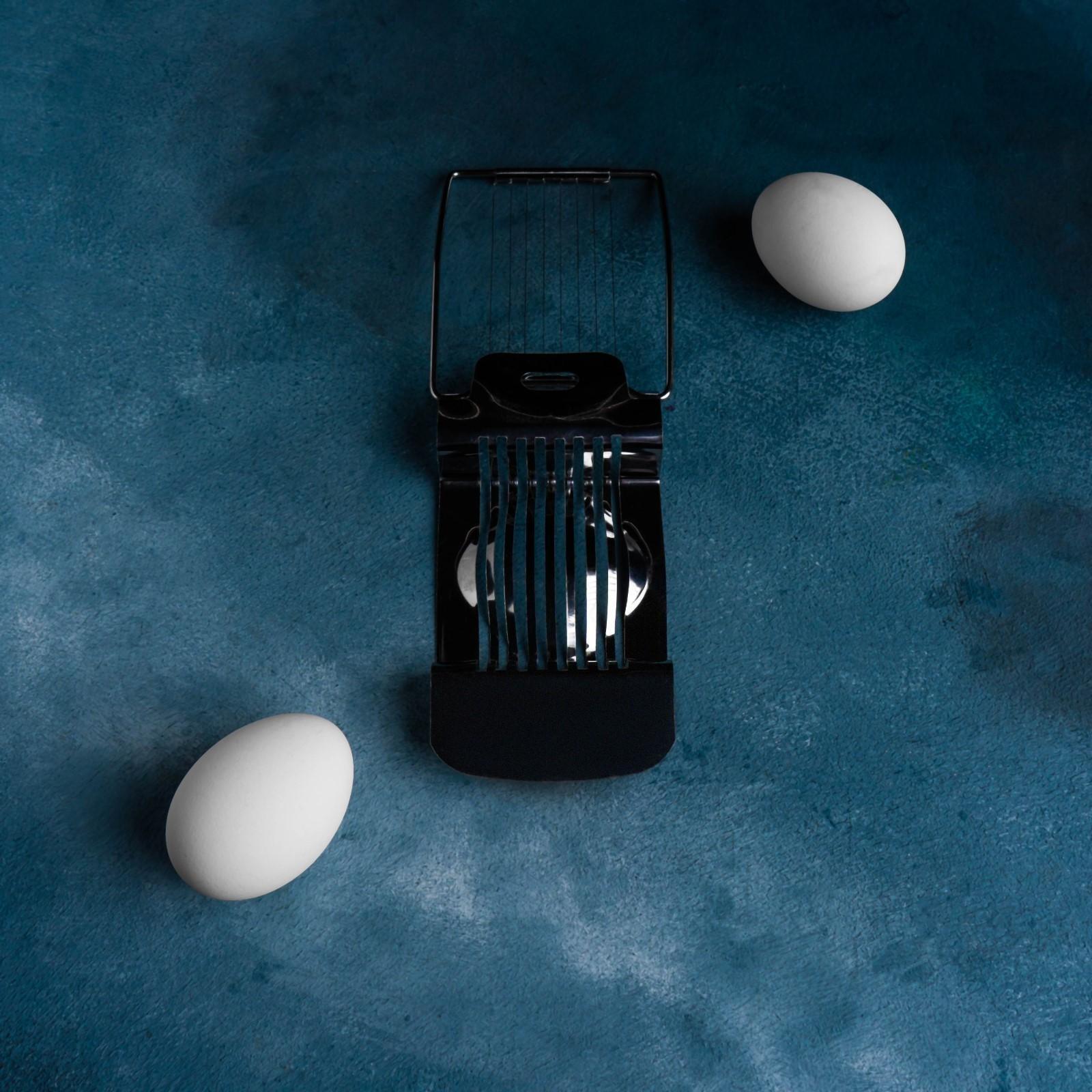 Яйцерезка Доляна «Престиж», 15×8 см, цвет хромированный