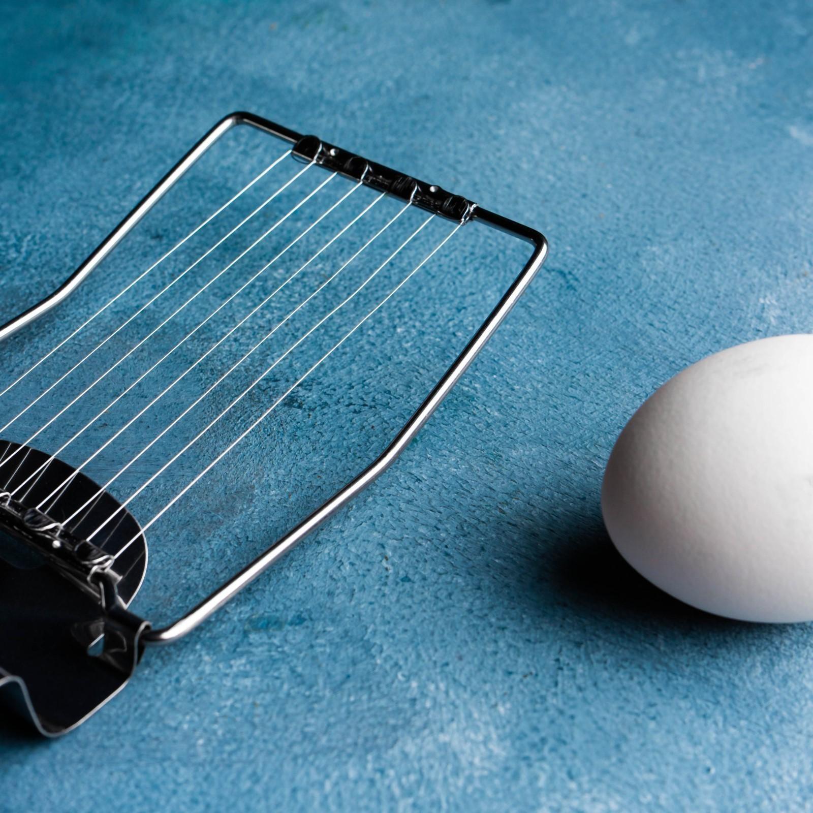 Яйцерезка Доляна «Престиж», 15×8 см, цвет хромированный