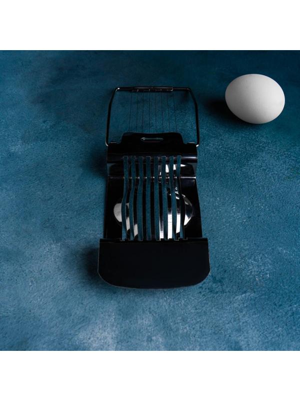 Яйцерезка Доляна «Престиж», 15×8 см, цвет хромированный