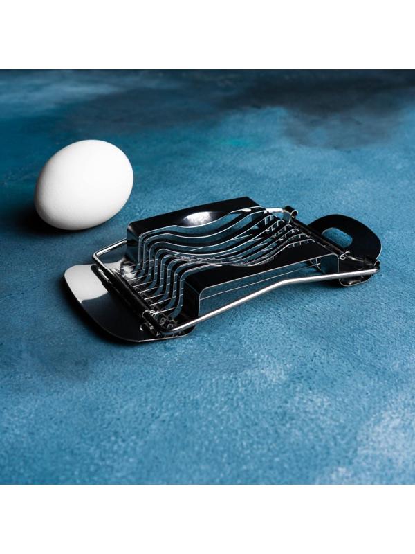 Яйцерезка Доляна «Престиж», 15×8 см, цвет хромированный