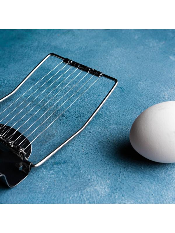 Яйцерезка Доляна «Престиж», 15×8 см, цвет хромированный