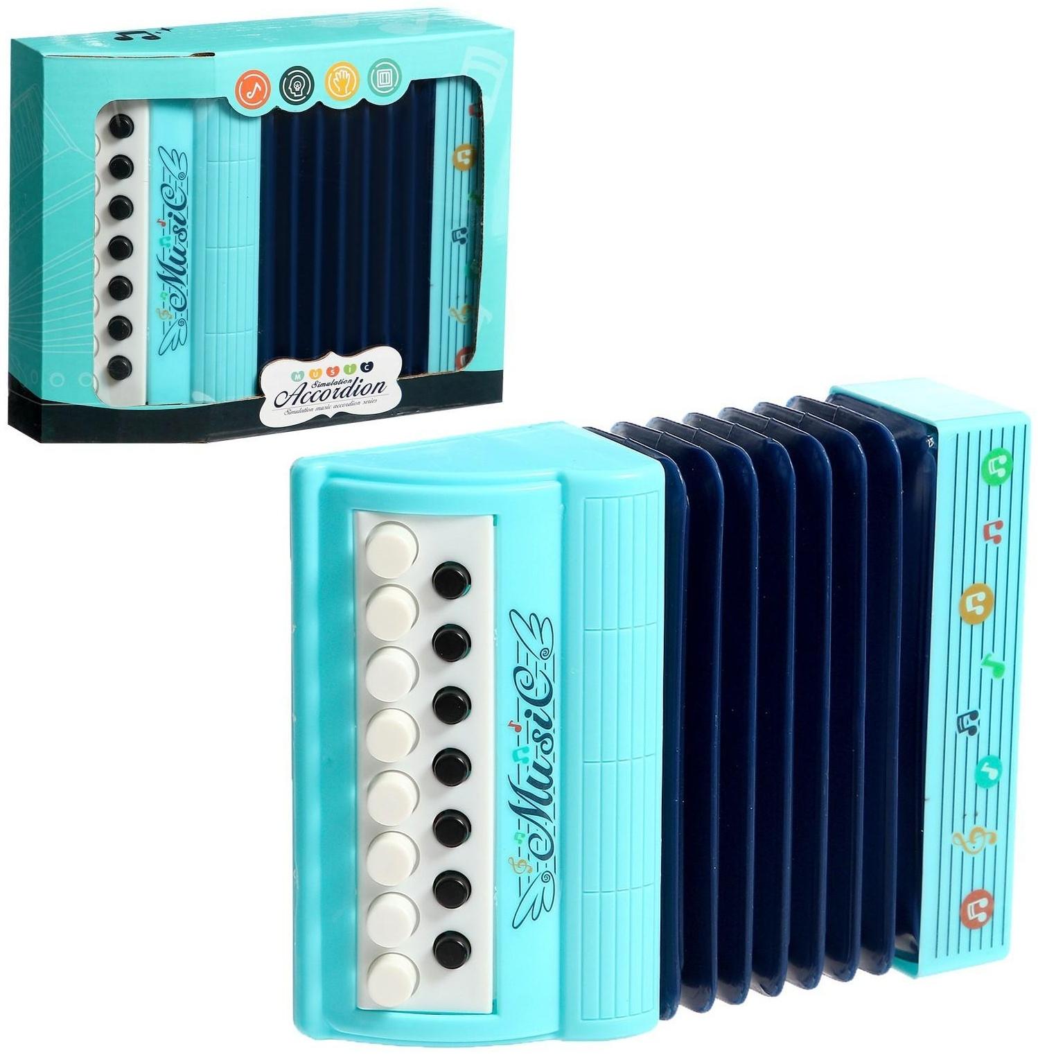 Музыкальная игрушка аккордеон «Музыкальный взрыв», 13 клавиш, работает от батареек, цвета МИКС