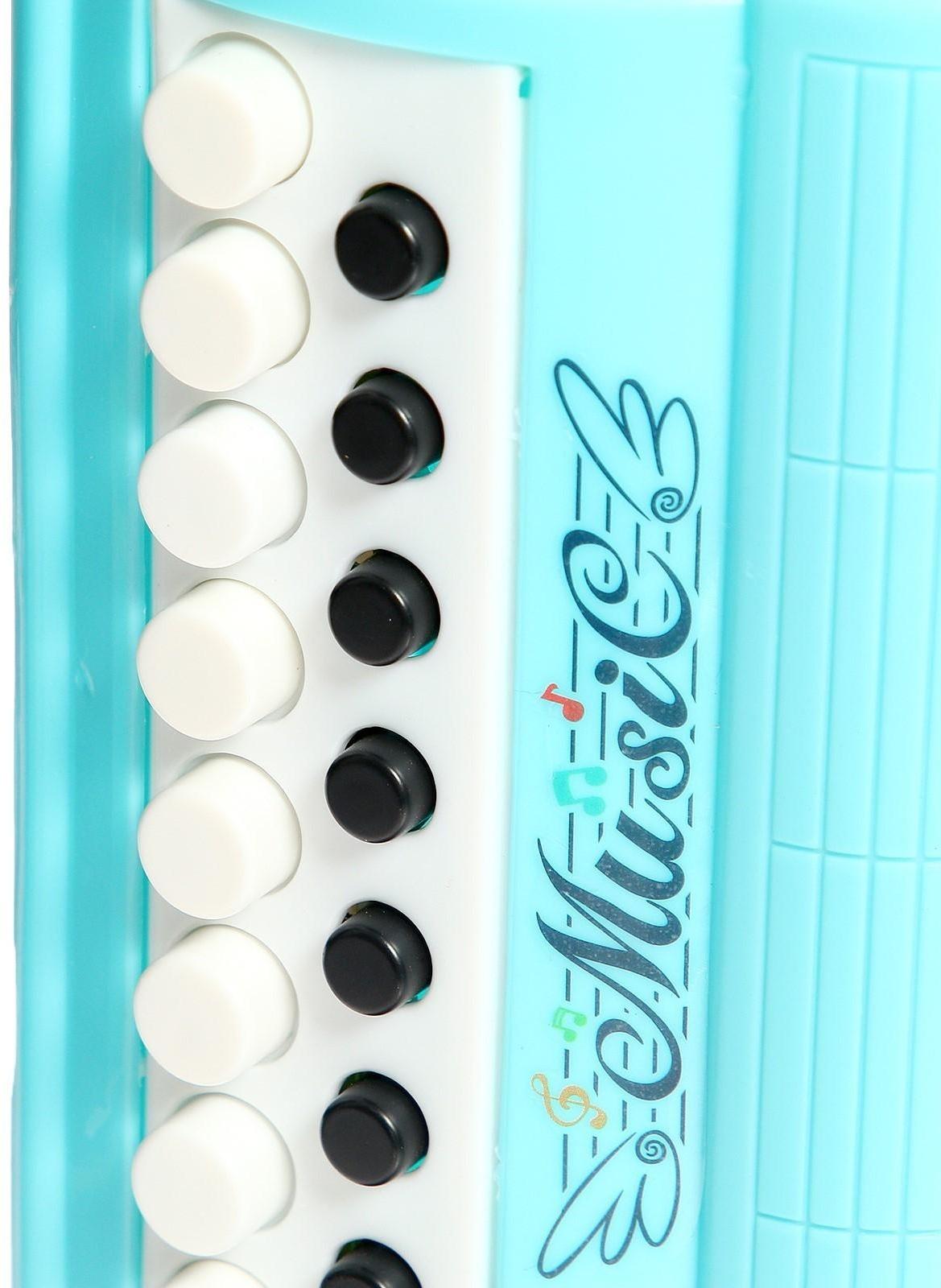 Музыкальная игрушка аккордеон «Музыкальный взрыв», 13 клавиш, работает от батареек, цвета МИКС