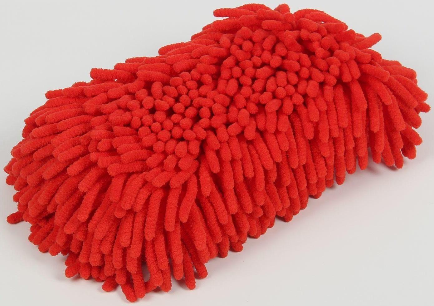 Губка для мытья авто, 24×11 см, микрофибра, микс