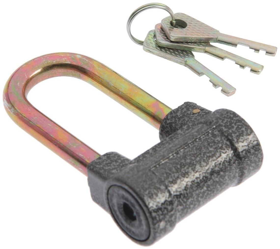 Замок навесной, тип 7, 52х95 мм, 3 ключа