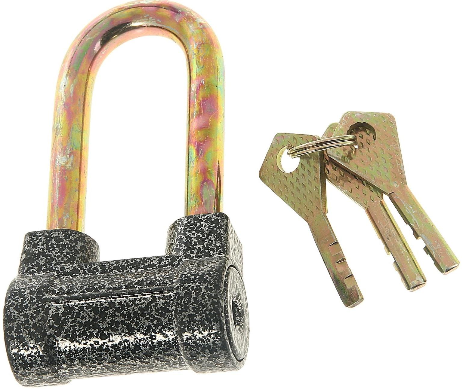 Замок навесной, тип 7, 52х95 мм, 3 ключа