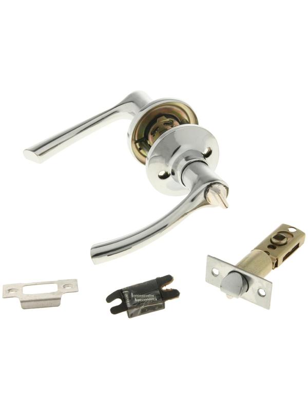 Защелка (мод.3186), межкомнатная, фиксатор, цвет хром