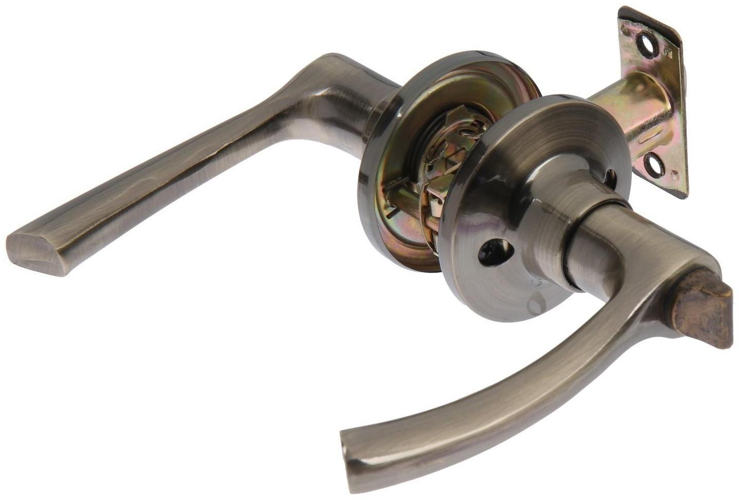 Защелка (мод.3186), межкомнатная, фиксатор, 3 ключа, цвет бронза