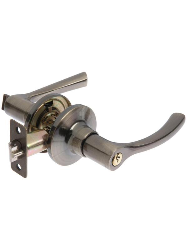 Защелка (мод.3186), межкомнатная, фиксатор, 3 ключа, цвет бронза