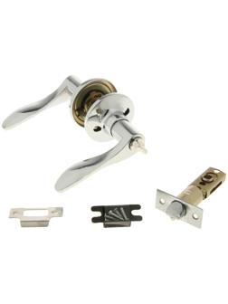 Защелка (мод.3187), межкомнатная, фиксатор, цвет хром