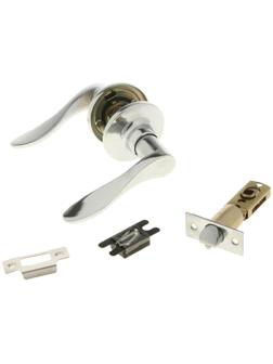 Защелка (мод.3187), межкомнатная, цвет хром