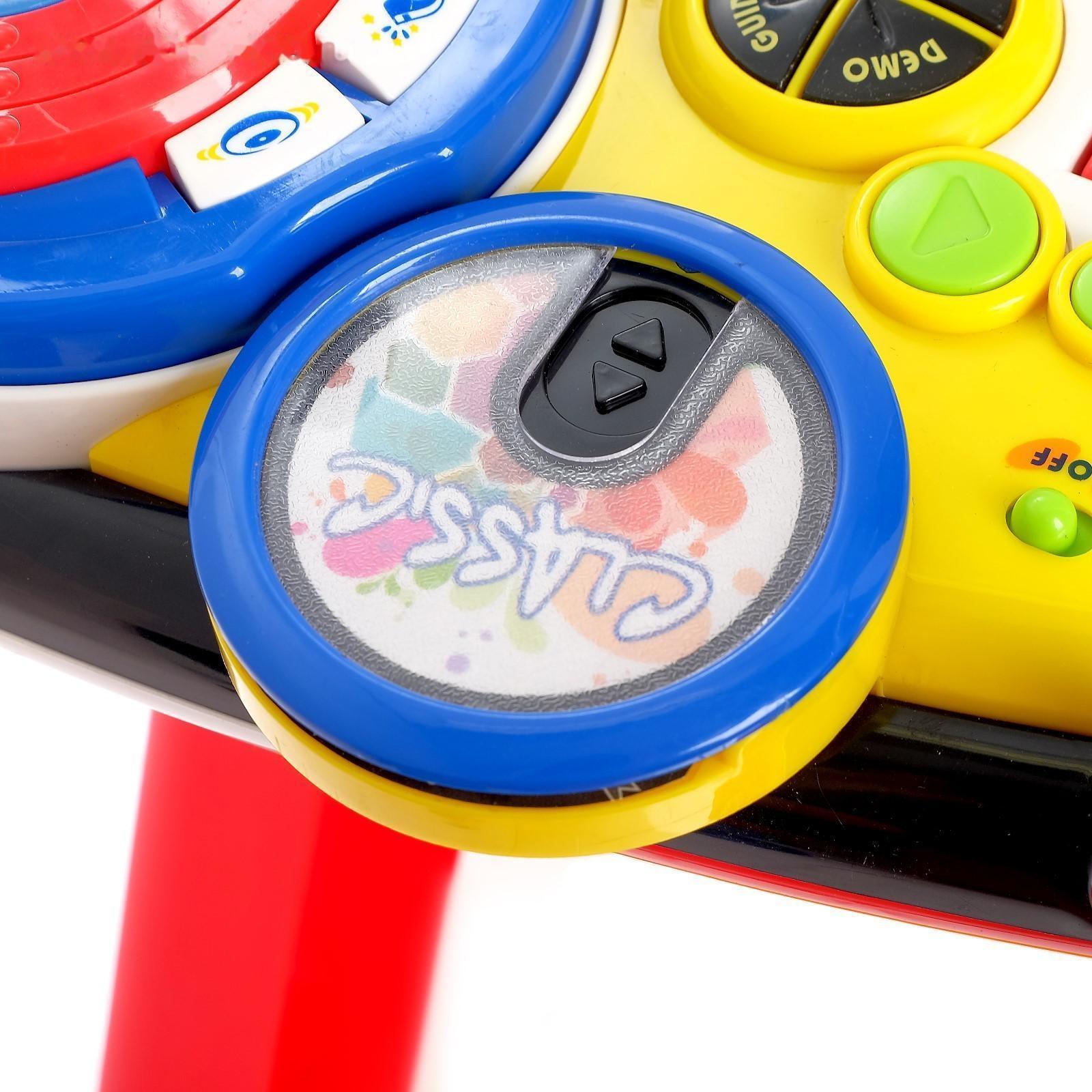 Синтезатор «Музыкальный микс» с микрофоном и стульчиком, звуковые эффекты, работает от батареек