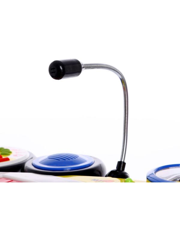 Синтезатор «Музыкальный микс» с микрофоном и стульчиком, звуковые эффекты, работает от батареек