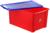 Ящик для игрушек Little Angel «Лего», 57 л, на колесах с крышкой, цвет красный