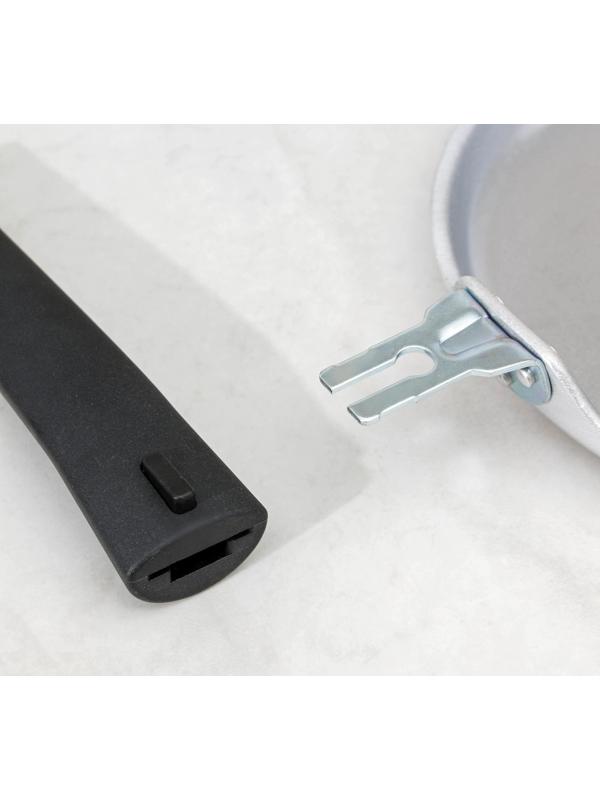 Сковорода блинная, d=20 см, пластиковая ручка, цвет хромированный