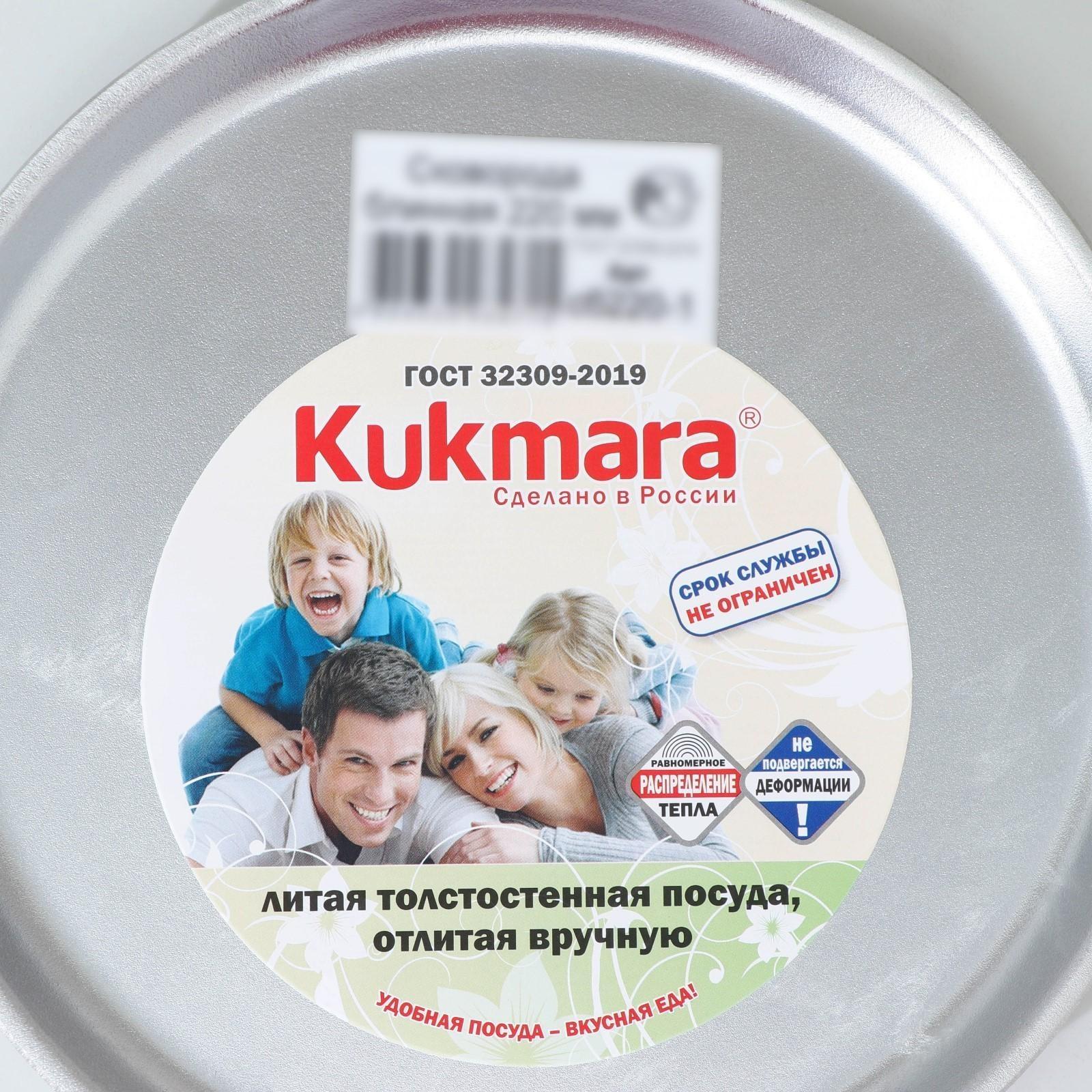 Сковорода блинная, d=22 см, пластиковая ручка, цвет хромированный