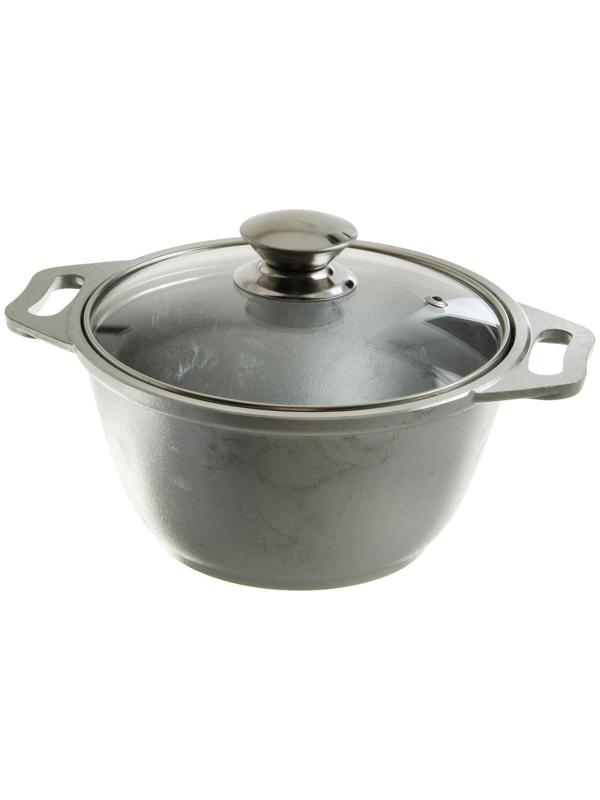 Кастрюля, 1 л, стеклянная крышка