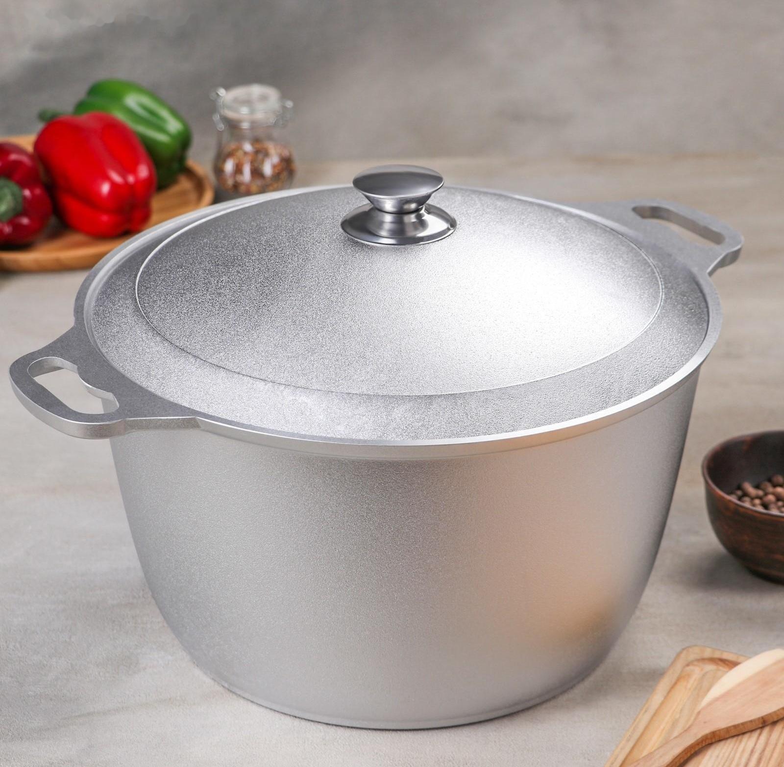 Кастрюля, 10 л, алюминиевая крышка