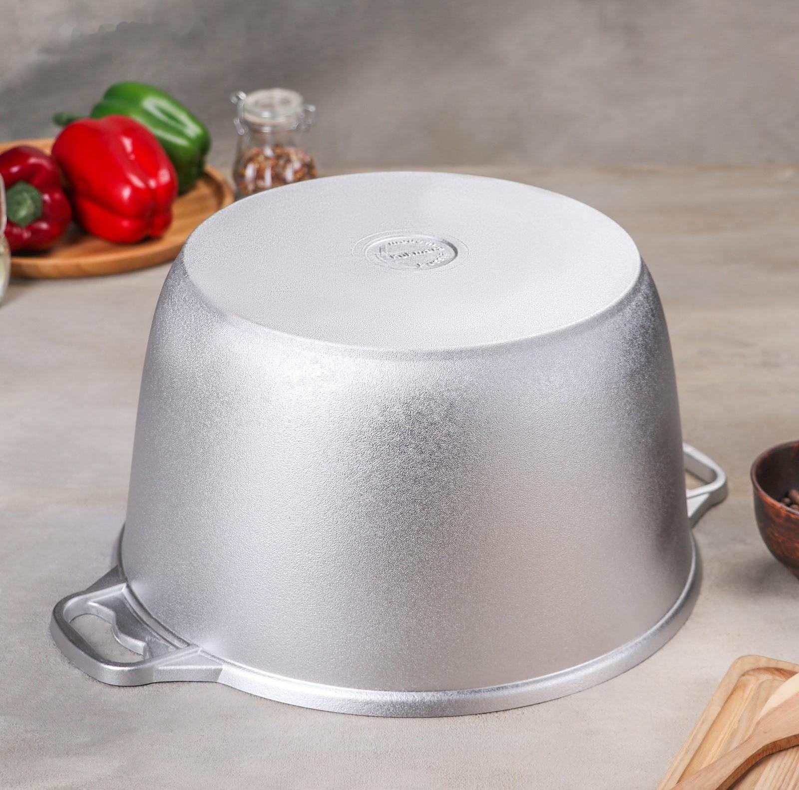 Кастрюля, 10 л, алюминиевая крышка